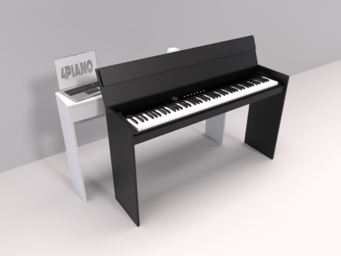 Корпус с крышкой (подставка, стойка) для цифрового пианино