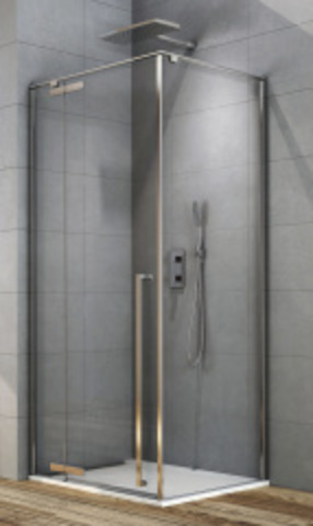 Aquanet 243629 AE-AXC92MZ-S-C  Aquanet IDEAL, ограждение 1200x900мм, хром, прозр.8мм (243629)