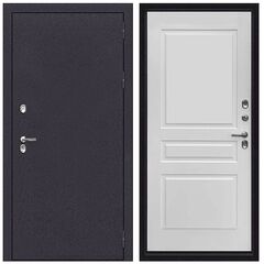 Купить Входная дверь Страж T-20 Термо цвет букле графит ПВХ Velluto Bianco
