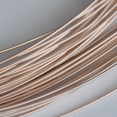 Канитель жесткая розовое золото 1 мм (№1439)