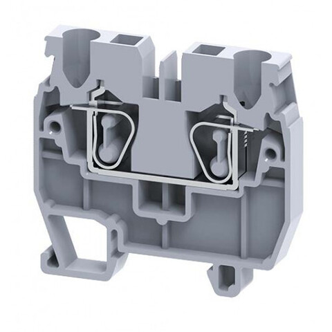 Мини клемма с пружинным зажимом проводника до 2.5 мм.кв. 24A/1000V