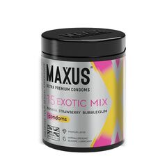 Цветные ароматизированные презервативы MAXUS Exotic Mix - 15 шт. - 
