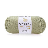 Пряжа Gazzal Baby Cotton 205 цвет 518 мокрый песок