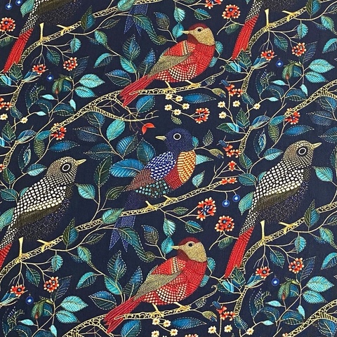 ПРЕДЗАКАЗ, МОЗАИКА ПТИЧКИ, 100% хлопок