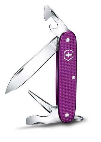 Нож перочинный Victorinox Pioneer Alox 93мм 8 функций алюминий фиолетовый (0.8201.L16)