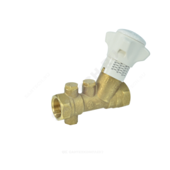 Клапан балансировочный ручной латунь R206B Ду 20 Ру25 ВР Kvs=5.5м3/ч без ниппелей Giacomini R206BY014