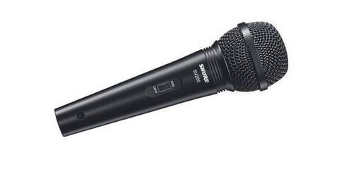 SHURE SV200-A микрофон динамический вокальный с выключателем и кабелем (XLR-XLR), черный