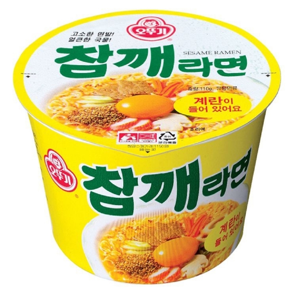 Корейская лапша. Лапша Ottogi Sesame Ramen 110г. Лапша Чамке рамен 