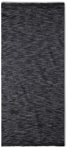 Тонкий шерстяной шарф-труба детский Buff Wool lightweight Graphite Multistripes фото 2