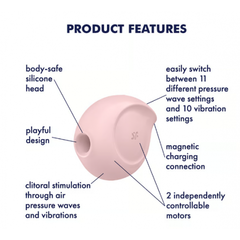 Вакуумно-волновой стимулятор Satisfyer Sugar Rush розовый