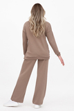Спортивный костюм для беременных и кормящих 15965 коричневый