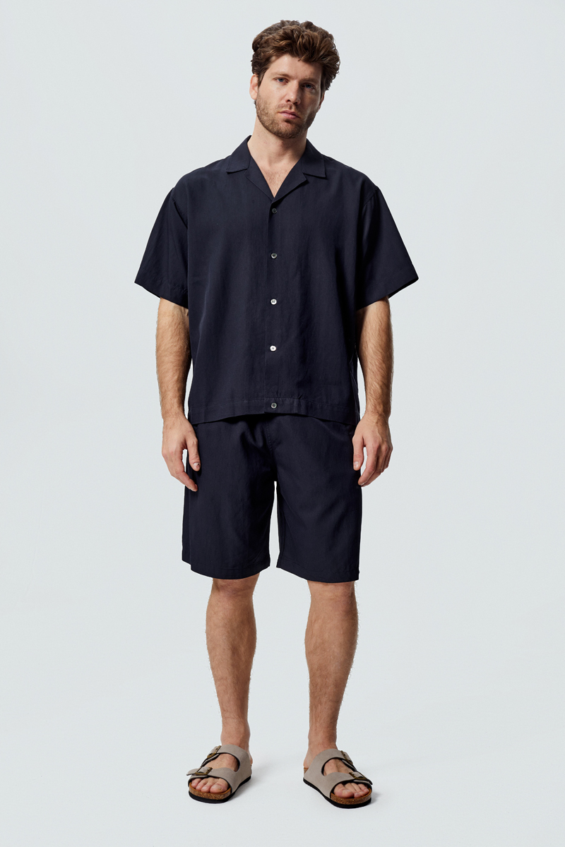 Синий костюм-тройка HEATHEN