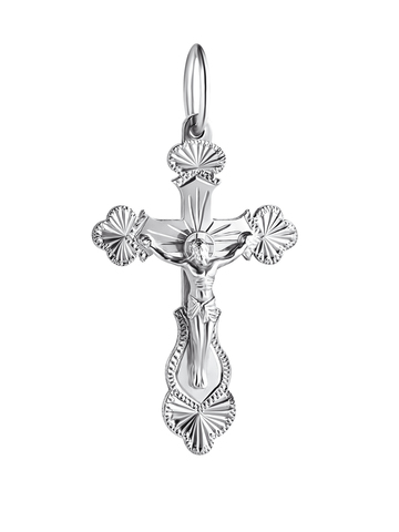 Крестик православный из серебра