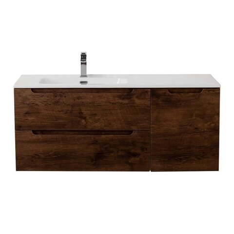 BelBagno ETNA-1000-2C-1A-SO-RW-L ETNA База под раковину подвесная с двумя выкатными ящиками и одной распашной дверцей, левосторонн.Rovere Moro,1004x462x500, ETNA-1000-2C-1A-SO-RW-L