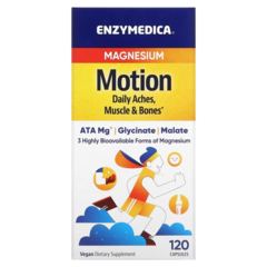Enzymedica Magnesium Motion 60-120 капсул, Магний Малат и Глицинат
