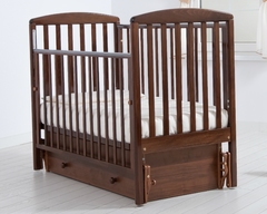 Кровать детская К-2002-15м "Полина" маятник универсальный (махагон)