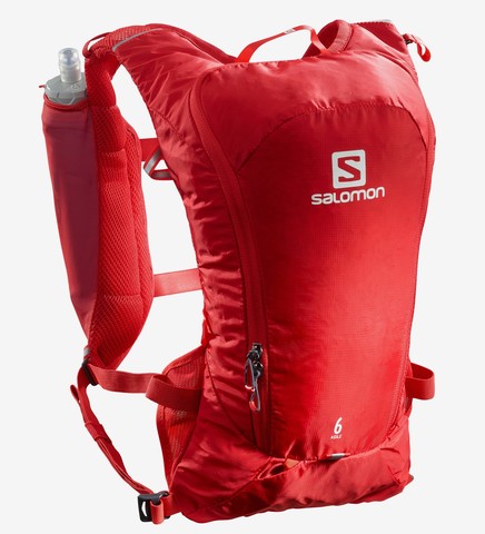 Картинка рюкзак беговой Salomon Agile 6 Set Goji Berry - 1