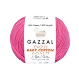 Пряжа Gazzal Baby Cotton XL 3461 фуксия