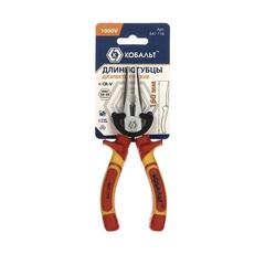 Длинногубцы КОБАЛЬТ диэлектрические 160 мм, CR-V (1 шт.) подвес (647-116)