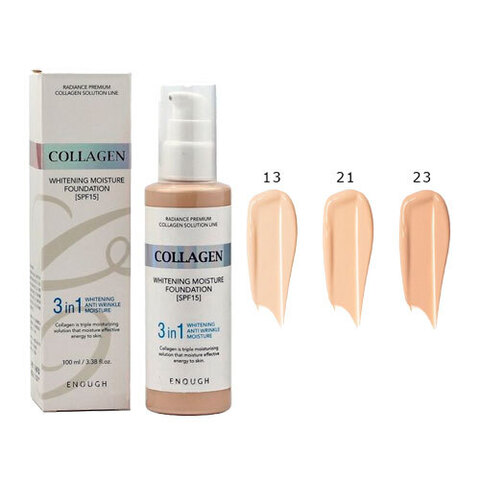 Enough Collagen Whitening Moisture Foundation 3 In 1 - Тональная основа для лица с коллагеном (тон 23)
