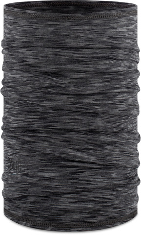 Тонкий шерстяной шарф-труба детский Buff Wool lightweight Graphite Multistripes фото 1