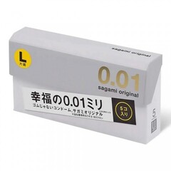 Презервативы полиуретановые Sagami Original 001 L-Size, увеличенные, 5 шт