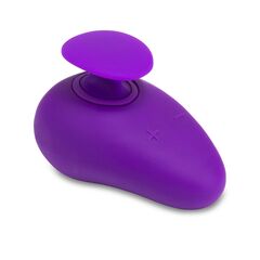 Фиолетовый клиторальный вибромассажер Palm Sense - 