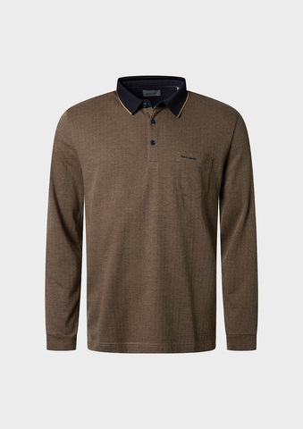 Футболка-поло длинный рукав Pierre Cardin