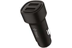 Автозарядка TTEC Автомобильное зарядное устройство USB-A c кабелями Lightning и USB-C, черный