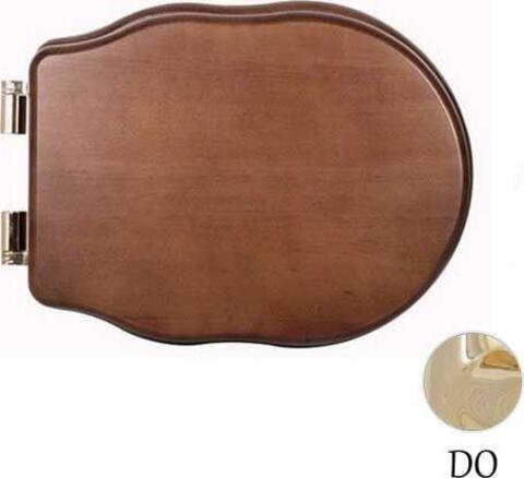 BelBagno BB115SCW-ORO Сиденье деревянное, цвет Орех (Noce), Soft close металлическое крепление, петли Золото