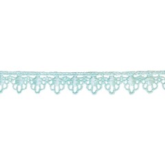 Кружево плетеное, ш. 1,8 см, голубой
