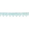 Кружево плетеное, ш. 1,8 см, голубой