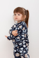 джемпер  для девочки  КР 302220/индиго,волшебные совы к419