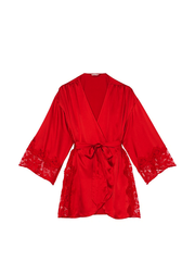 VICTORIA'S SECRET САТИНОВЫЙ ХАЛАТ МАКСИ С КРУЖЕВНОМ