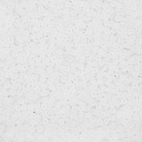 Японский бисер TOHO Round 15/0 (№1F), прозрачный матовый