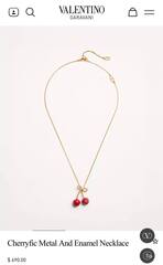 83167 - Колье с подвесками ДВЕ ВИШНИ style by VALENTINO