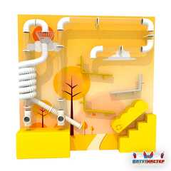 Интерактивная стена для детского сада «Веселое путешествие», 2,59×2,02×0,5 м