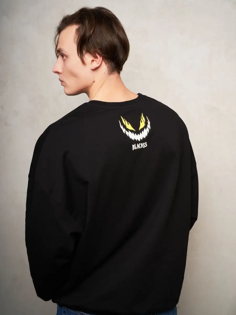 Лонгслив оверсайз женский мужской спортивный с принтом аниме