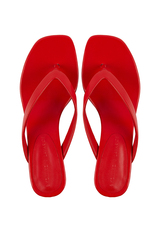 Вьетнамки на каблуке Ekonika х Lavarice Красный