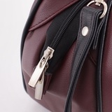 Сумка Саломея 479 наппа бордо + черный