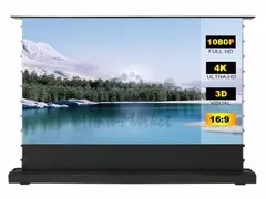Экран S'OK для UST проектора 244x137 см, 4K, напольный c электроприводом, черный