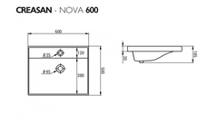 Умывальник мебельный 