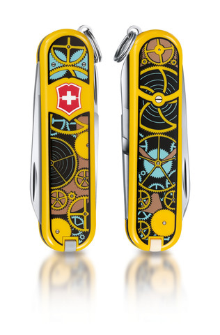 Нож-брелок Victorinox Classic LE 2014, 58 mm  Swiss Clockwork (0.6223.L1402)
