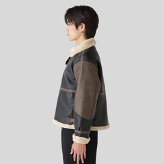 Куртка Alpha Industries Faux Leather B-3 Mod Jacket Espresso (Коричневый)