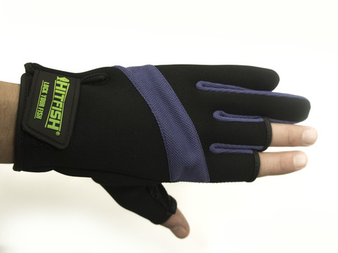 Перчатки HITFISH GLOVE-03 (зеленый, фиолетовый, синий)