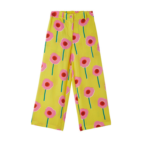 Брюки Stella McCartney Kids Flowers Yellow