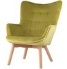 Кресло Contour, оливковый велюр