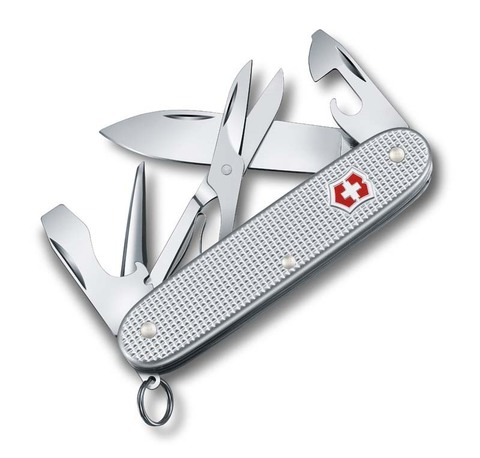 Нож перочинный Victorinox Pioneer X 93мм 9 функций алюминий серебристый (0.8231.26)