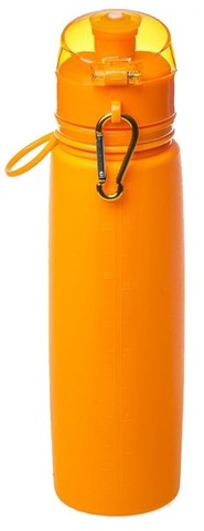 Картинка бутылка силиконовая Tramp TRC-094 оранжевый - 1