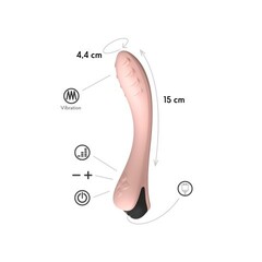 Вибратор точки G  Apus, цвет персиковый (INFINITE)